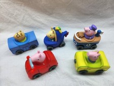 Lote de 5 carros helicóptero barco Peppa Pig Adventures mini carro buggy  comprar usado  Enviando para Brazil