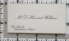 Antique calling card for sale  YORK