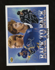 1992-93 UD Back to Back Autograph Silver Brett Hull/Wayne Gretzky Auto SP /999 for sale  Passaic