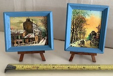 Miniature oil paintings for sale  BANSTEAD