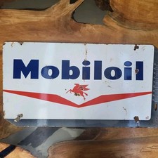 Mobiloil porzellan emailschild gebraucht kaufen  Thüngersheim