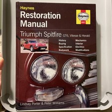 triumph spitfire haynes manual for sale  BIRMINGHAM