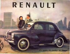 Renault 4cv brochure for sale  Essex