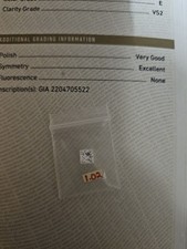 Gia certified 1.02 for sale  Los Angeles
