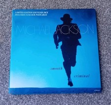 Michael Jackson Smooth Criminal UK 7" vinyl Souvenir Postcard Pack EX+/VG+/EX+ comprar usado  Enviando para Brazil