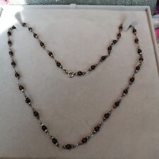 Garnet silver beads for sale  LONDON