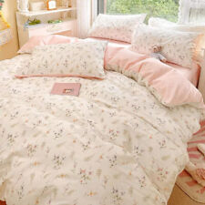 Juego de cama de flores estilo nórdico de 3/4 piezas sábana plana funda nórdica funda de almohada segunda mano  Embacar hacia Mexico