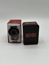 NOVO RELÓGIO DE PULSO GUITARRA AC/DC com pulseira de couro em caixa de metal AC/DC comprar usado  Enviando para Brazil