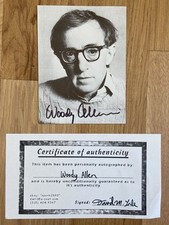 Woody Allen Signed Autographed Postcard comprar usado Woody Allen Signed Autographed Postcard comprar usado  Enviando para Brazil