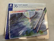 Lápis aquarela Staedtler Karat 36 profissionais em estojo de lata comprar usado  Enviando para Brazil