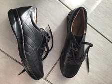Clarks black leather for sale  MILTON KEYNES
