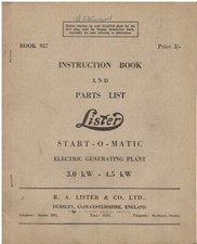 Lister start matic for sale  MANSFIELD
