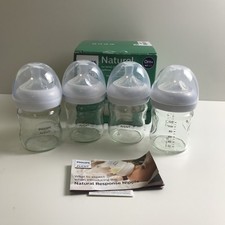 Mamadeiras Phillips AVENT vidro natural com fluxo 2 mamilos conjunto de 4 a 4 oz comprar usado  Enviando para Brazil