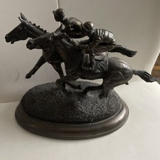 Horse racing bronze for sale  CAMBRIDGE