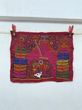 Antigo Raro Colecionável Costurado à Mão Kuna Mola Panamá Aplique Arte Folclórica Têxtil comprar usado  Enviando para Brazil