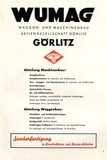 Wumag görlitz reklame gebraucht kaufen  Waldburg