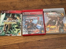 LOTE Sony Playstation 3 PS3 CONJUNTO Uncharted 1 2 3 jogos comprar usado  Enviando para Brazil