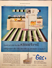 Geladeira American Gas Assoc impressão anúncio 1955 freezer aberto comprar usado  Enviando para Brazil