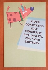 Birthday card funny for sale  Clark