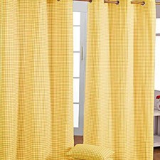Yellow gingham eyelet for sale  CRADLEY HEATH