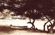 CARTÃO POSTAL FOTO REAL RPPC MÉXICO: BARCO EM LA PULCA COVE YAZAZ foto, usado comprar usado  Enviando para Brazil