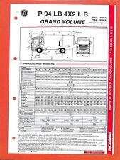 SCANIA TRUCKS / PORTEUR P 94 LB 4 X 2 LB / FICHE TECHNIQUE comprar usado  Enviando para Brazil