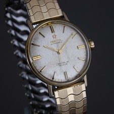 Ω Antigo 1966 Omega Seamaster DeVille Cal 550 - LL6287-1 - Ouro 14K Fld Time Keeper comprar usado  Enviando para Brazil