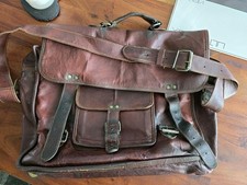 Vintage leather satchel for sale  MORECAMBE