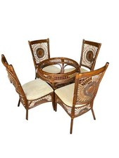 Bamboo rattan 5pc for sale  Cheltenham