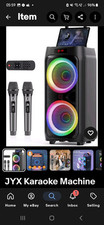 Jyx karaoke machine for sale  KENDAL