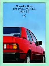 ▬► Prospectus Brochure Catalogue MERCEDES BENZ 190 190E 190E 2.3 2.6 1986 30p, usado comprar usado  Enviando para Brazil
