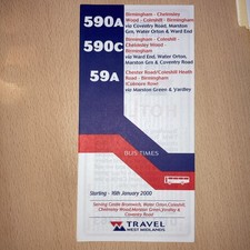 Travel. bus. timetable. for sale  SHIFNAL