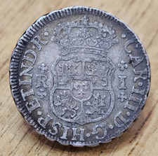 Moeda de prata real 1761 México 1 Charles III comprar usado  Enviando para Brazil