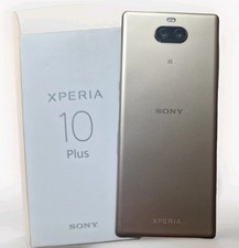 Używany, Sony Xperia 10 Plus 64GB złoty jak nowy (bez simlocka) (Dual SIM) + ETUI/etui (różowe) na sprzedaż  Wysyłka do Poland