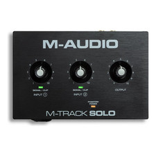 Entrada combo M-Audio M-Track solo com fonte de alimentação fantasma 48-Khz 2 S áudio USB comprar usado  Enviando para Brazil