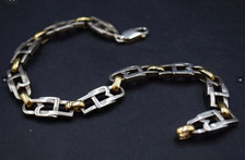 Gourmette bracelet jaune d'occasion  Perpignan-