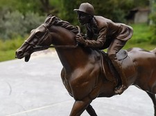 Cheval jockey bronze d'occasion  Salernes