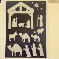 Tattered lace nativity for sale  BUXTON