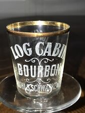 ANTIGUO VASO DE CHUPITO DE WHISKY PUBLICIDAD BOURBON CABINA DE TRONCOS PRE PRO COMERCIANTES S.F segunda mano  Embacar hacia Argentina