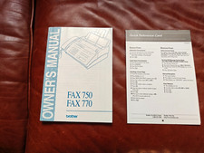 Brother Fax 750 Fax 770 Owner's Manual comprar usado Brother Fax 750 Fax 770 Owner's Manual comprar usado  Enviando para Brazil
