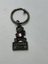 Chaveiro de Metal Vintage | Pedra de Nascimento | Outubro | “Opal” | Chaveiro Nomeado, usado comprar usado  Enviando para Brazil