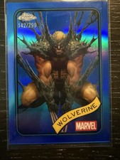 Marvel 2025 cromo Wolverine refractor azul #/299 #103 segunda mano  Embacar hacia Mexico
