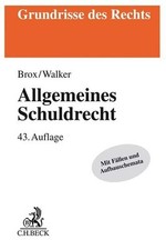 Allgemeines schuldrecht brox gebraucht kaufen  Ohlsbach