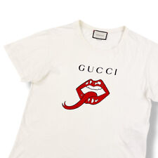 Usado, Camiseta creme com estampa bucal Gucci comprar usado  Enviando para Brazil