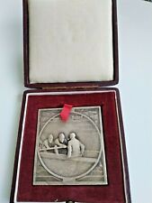 Sup MÉDAILLE ART Déco AVIRON Rowing signé RENÉ BAUDICHON french medal écrin or comprar usado  Enviando para Brazil