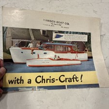 Vintage 1948 Chris Craft Motor Boat Yacht Catálogo/Folheto comprar usado  Enviando para Brazil