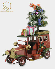 Carro antigo de Natal modelo de metal vintage comprar usado  Enviando para Brazil