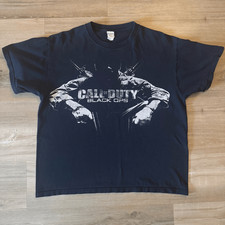 Camiseta promocional Call Of Duty Black Ops masculina L videogame original 2010 Y2K Xbox comprar usado  Enviando para Brazil