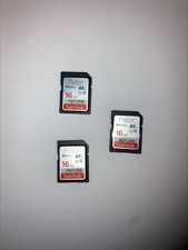 Cartão de memória SDHC SanDisk PIXTOR 16GB velocidade de leitura até 80MB/S pacote com 3, usado comprar usado  Enviando para Brazil