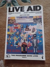 Live aid programme for sale  LEOMINSTER